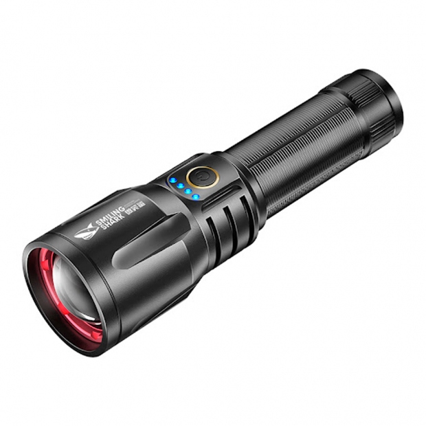 Anúncio: LANTERNA SMILING SHARK SD-7008 C/BATERIA PRETO USB-C