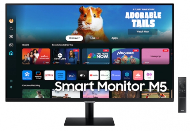 Anúncio: Monitor Samsung Smart M5 M50D LS32DM500ENXGO 32" Full HD (1920 x 1080), 60HZ, 4ms, 2xHDMI 1.4, 2xUSB, S.O. Tizen, Bluetooth 5.2, Speaker 10W, Preto