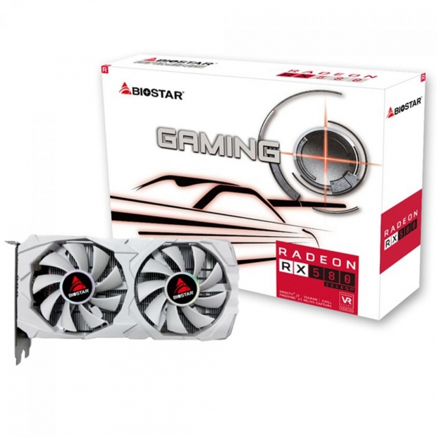 Anúncio: Placa de Video Biostar Gaming 8GB AMD Radeon RX580, GDDR5, VA5825RQ82-TBAF 1-BS2, 256Bits, 1750MHZ, 1xHDMI, 2xDISPLAYPORT, Branco