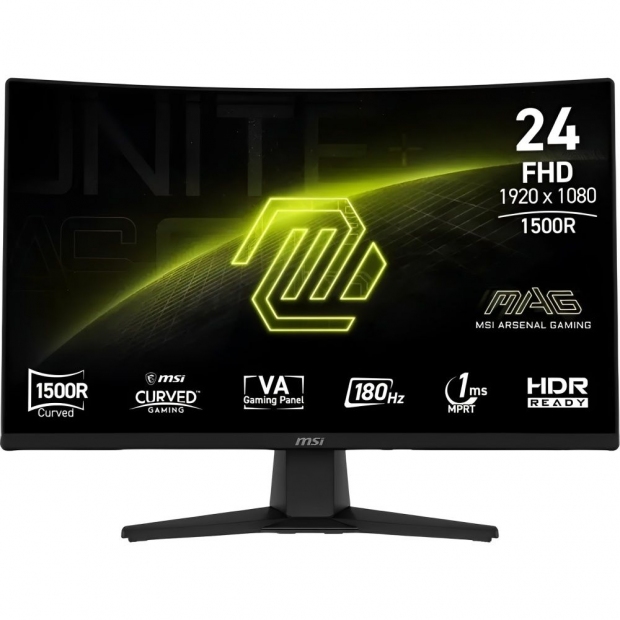 Anúncio: Monitor Msi Mag 242C Curvo 24" Full HD (1920x1080), 180Hz, 1ms, 1xHDMI 2.0, 1xDisplayPort 1.2, 1xConector de Audio, Adaptive-Sync, Preto