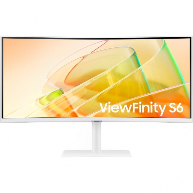 Anúncio: Monitor Samsung ViewFinity S6 S65TC LS34C654TANXGO Curvo 34" UltraWide UWQHD (3440 x 1440), 5ms, 100HZ, 1xHDMI 2.2, 1xDisplayPort 1.2, 2xThunderbolt3 4.0, 3xUSB-A 3.0, 1xConector de Audio, 1xLan Rj45, Speaker 5Wx2, AMD FreeSync, Branco