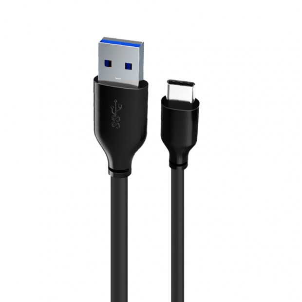 Anúncio: Cabo USB-A Macho 3.0 para USB-C Macho, 2M FTX CT-C160-U33-CMAMN-B2, 5V, 5A, 5Gbps, Preto