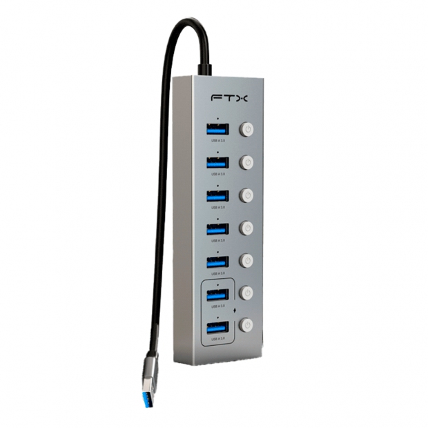Anúncio: HUB USB FTX CT-HUBU7-AG 7EN1 UBS 3.0 5GBPS