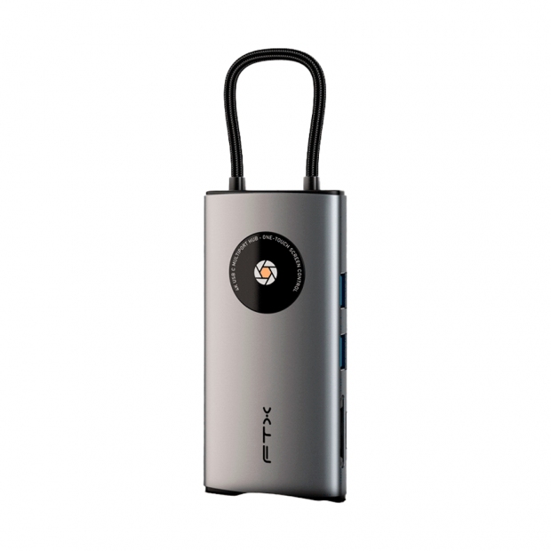 Anúncio: HUB USB-C FTX CT-HUBL3-AG 8EN1 4K/30HZ/5GBPS GRAY