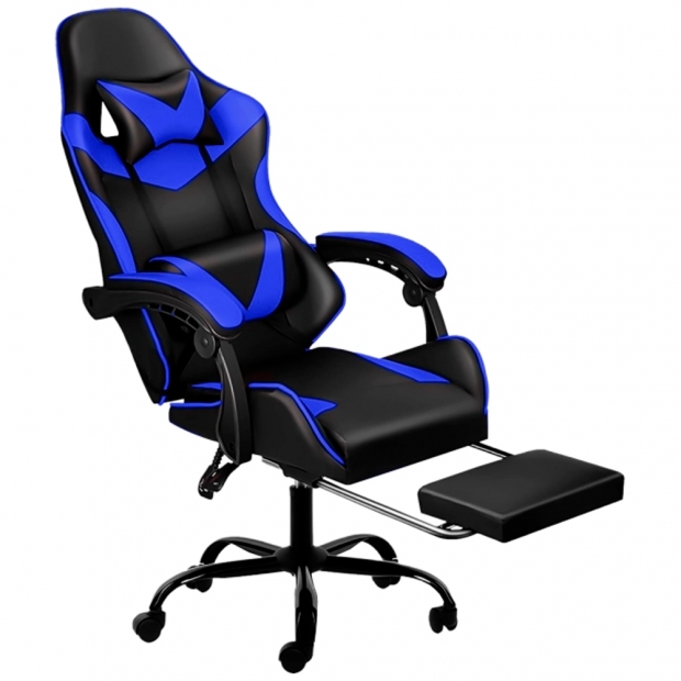 Anúncio: CADEIRA GAMER XTREME LEVEL C/POSA PIES BLACK/BLUE LVS-047