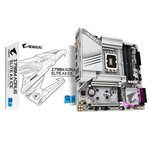 Anúncio: MB 1700 GIGABYTE Z790M AORUS ELITE AX ICE DDR5/WIF WIFI/HDMI/DP