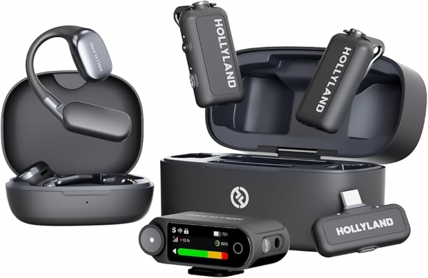 Anúncio: Microfone Sem Fio Hollyland LARK MAX 2 Ultimate Combo USB-C Lightning 2RX + 2TX 2 Fones OWS Float Space Gray