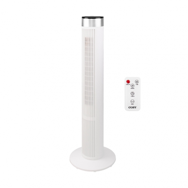 Anúncio: VENTILADOR COBY CY-TF-AB-TORRE 39INCH-WH22 LED 3V 40W WHITE
