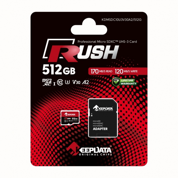 Anúncio: CARTAO MICROSD 512GB KEEPDATA RUSH V30 A2 C10 KDMSDC10U3V30A2 /512G