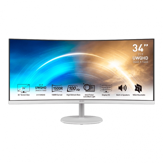 Anúncio: MON 34 MSI PRO MP341CQW WHITE CURVO/100HZ/1MS