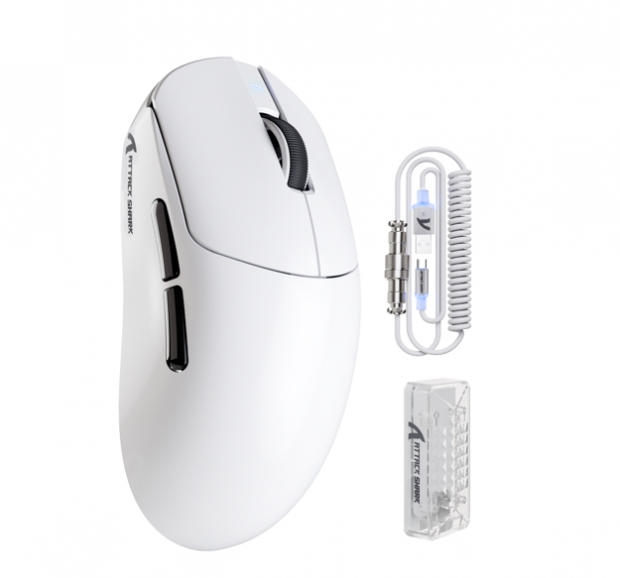 Anúncio: Mouse Gamer Sem Fio ATTACK SHARK X8 PRO PAW3395PRO Trimodo USB-C BT 2.4Ghz White