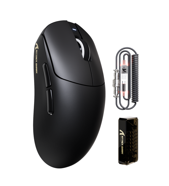 Anúncio: Mouse Gamer Sem Fio ATTACK SHARK X8 PRO PAW3395PRO Trimodo USB-C BT 2.4Ghz Black