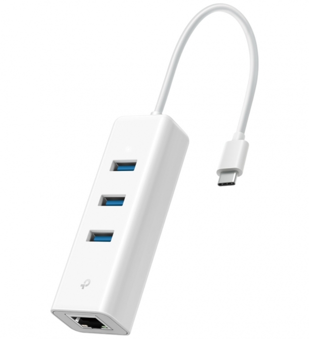 Anúncio: ADAPTADOR USB-C P/RJ45 TP-LINK UE330C USB-C GIGA-LAN -  3x USB 3.0 + 1x RJ45