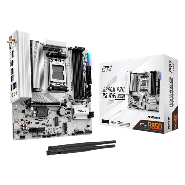 Anúncio: MB AM5 ASROCK B850M PRO RS WIFI WHITE DDR5/HDMI/DP