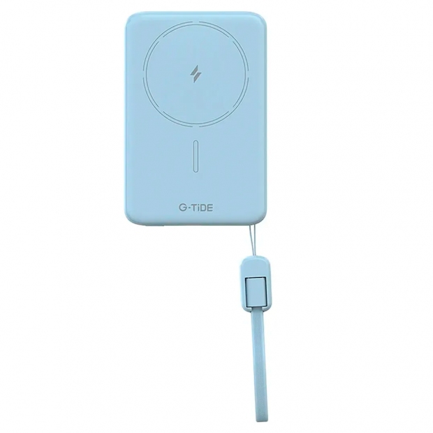 Anúncio: CARREGADOR PORT. G-TIDE SLIM 01 5000MAH BLUE WIRELESS