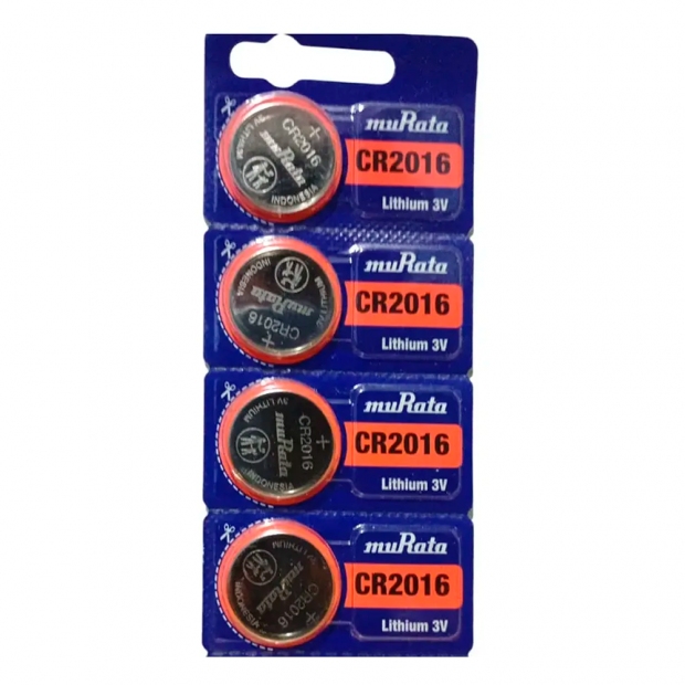 Anúncio: PILHA CR2016 MURATA LITHIUM 3V - PACK-5