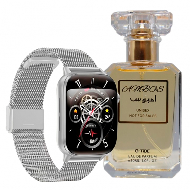 Anúncio: RELOGIO SMART WATCH G-TIDE S6 PRO + PERF AMBOS SILVER