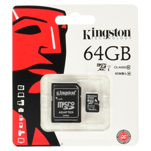 Anúncio: CARTAO MICROSD 64GB KINGSTON SDCS3/64GB 100MB/S CANVAS SELECT PLUS