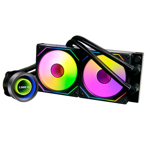 Anúncio: COOLER LIAN LI GALAHAD II TRINITY INF 240 RGB BLAC BLACK