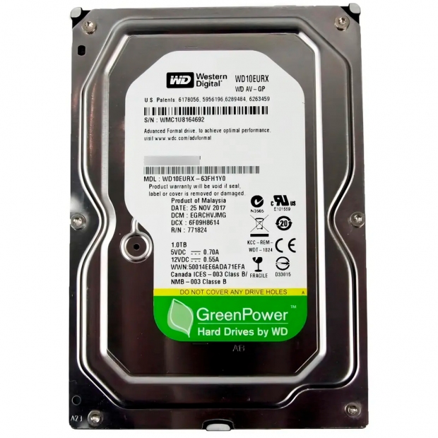 Anúncio: HD  2TB WD WD20EURX 64MB 7200 3.5" PULL S/G
