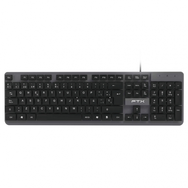 Anúncio: TECLADO FTX K87 ESPANHOL USB PRETO/CINZA 128694