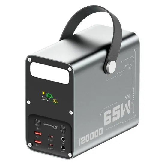 Anúncio: CARREGADOR PORT. KONFULON A70Q 120000MAH PD65W BLK 22.5W BLACK