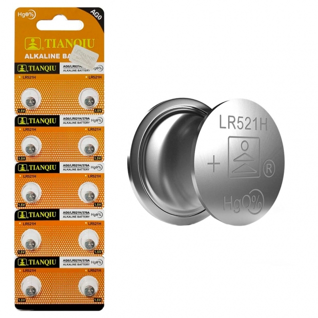 Anúncio: PILHA AG0/LR521H/379A TIANQIU ALKALINA - PACK 10