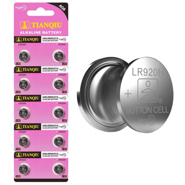 Anúncio: PILHA AG6/LR920H/371A TIANQIU ALKALINA - PACK 10