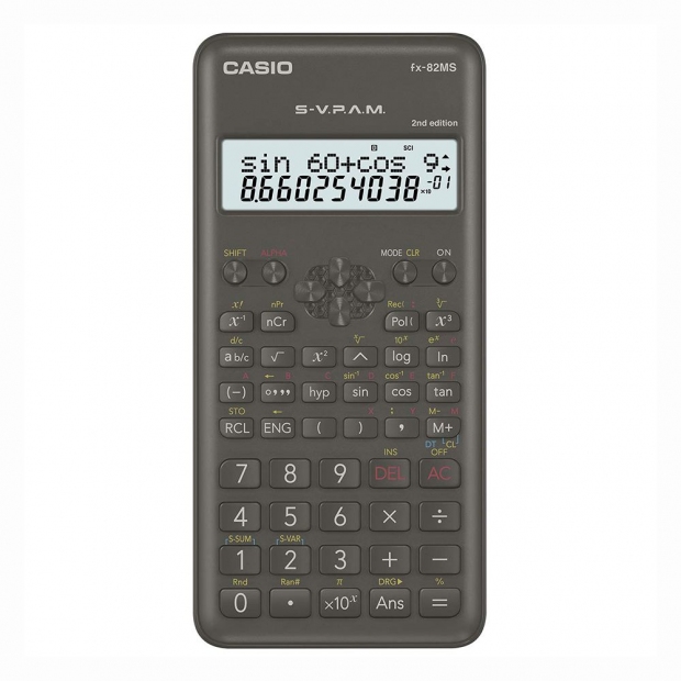 Anúncio: CALCULADORA CASIO FX-82MS-2-W 2ND EDITION BLACK