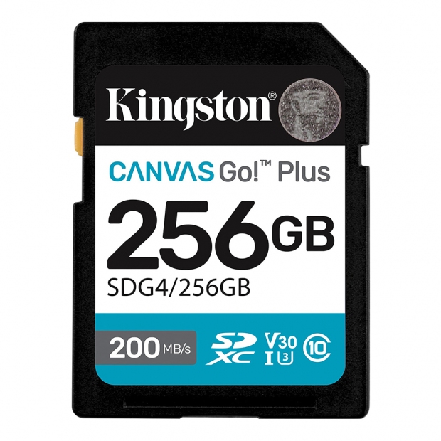 Anúncio: CARTAO SD 256GB KINGSTON CANVAS GO 200MB/S C10 V30 SDG4/256GB A2 U3 A2