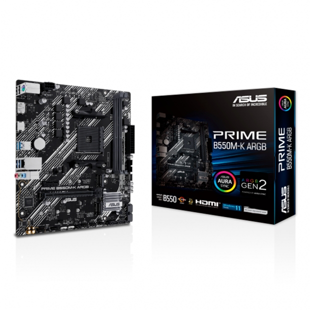 Anúncio: MB AM4 ASUS PRIME B550M-K ARGB DDR4/HDMI/DP