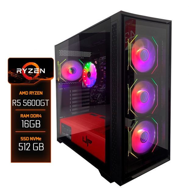 Anúncio: PC Montado Ryzen R5 5600GT, 16GB RAM, SSD 512GB, Fonte 600W, 4x Fans RGB, Optmus ARGB