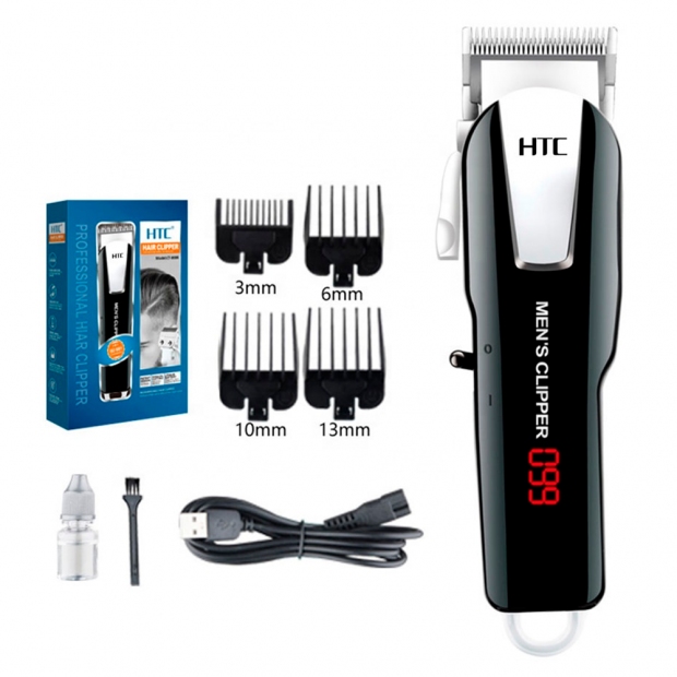 Anúncio: CORTADOR DE CABELO HTC CT-8088 RECARR. PRATA/BLK*