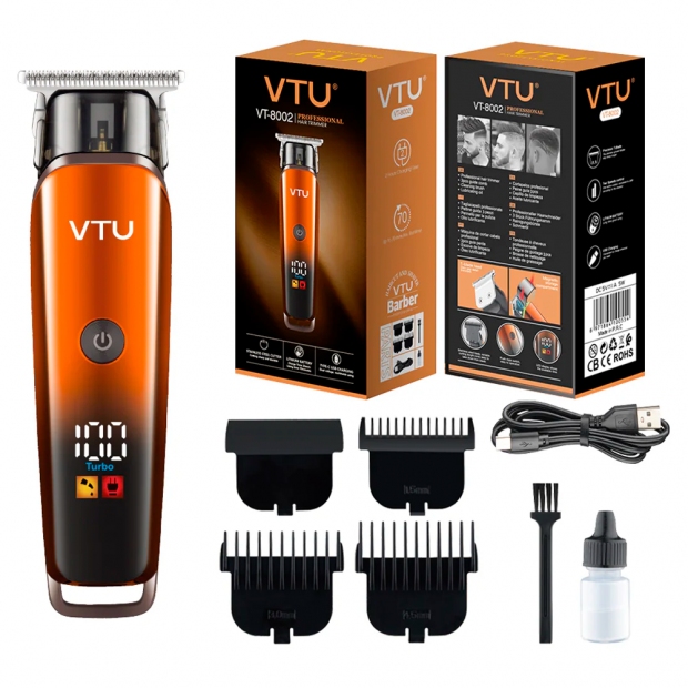 Anúncio: CORTADOR DE CABELO VTU-8002 RECARR. ORANGE/BLACK*