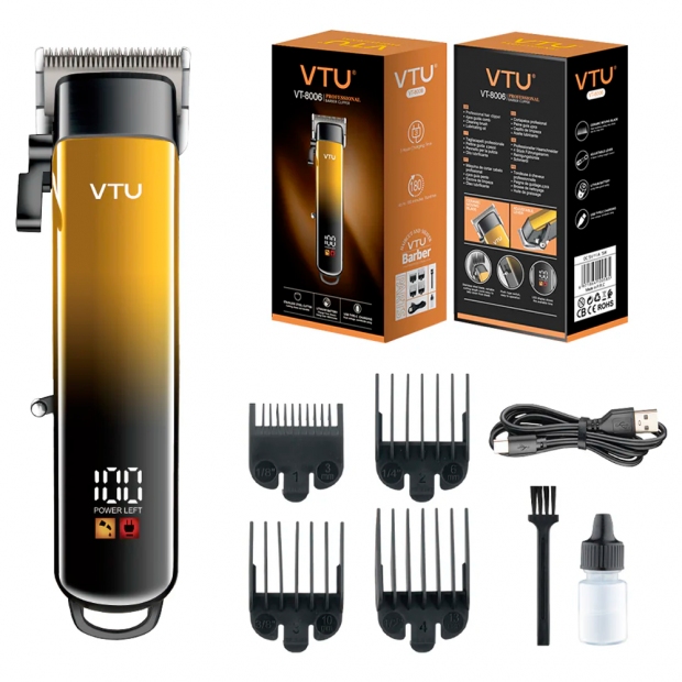 Anúncio: CORTADOR DE CABELO VTU-8006 RECARR. YELLOW/BLACK *