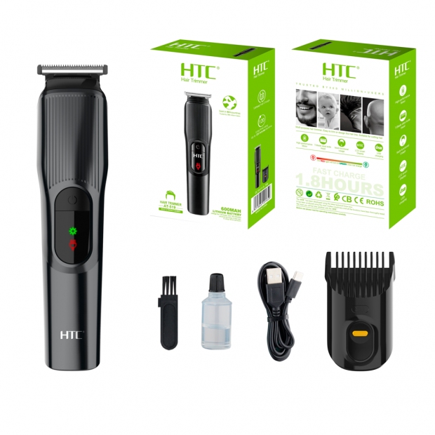 Anúncio: CORTADOR DE CABELO HTC AT-519 RECARR. BLACK *G