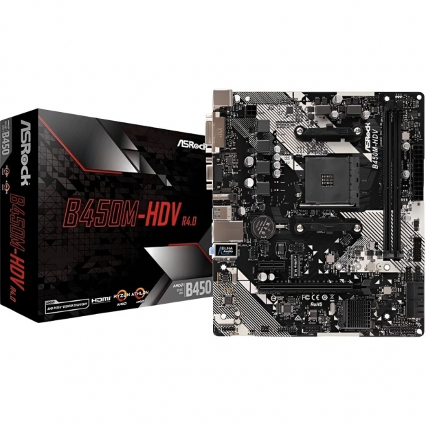 Anúncio: MB AM4 ASROCK B450M-HDV R4.0 DVI-D/HDMI/VGA