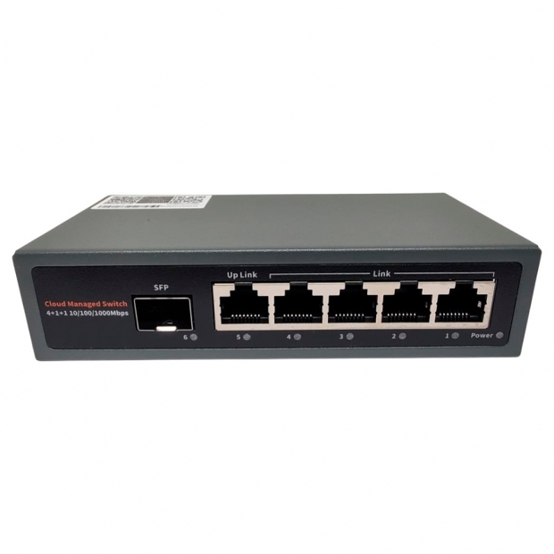 Anúncio: F. SWITCH 05P S21-5G1S 5GE+1SFP 10/100/1000MBPS NETWORK DEVICE