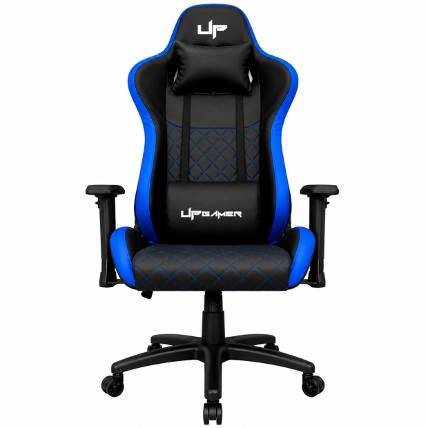 Anúncio: Cadeira Gamer UP Gamer D2534BKBL, PVC Algodão Base em Metal Reclinável Até 120kg, Preto e Azul