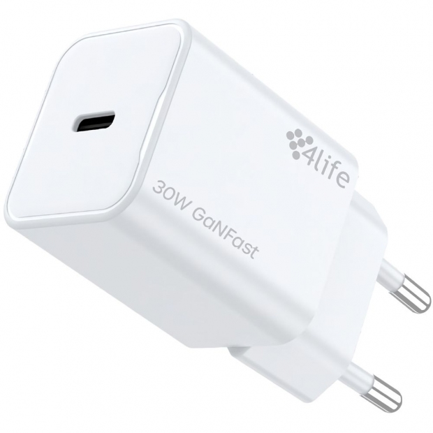 Anúncio: CARREGADOR 4LIFE FL8230CGW ADAPTER USB-C WHITE