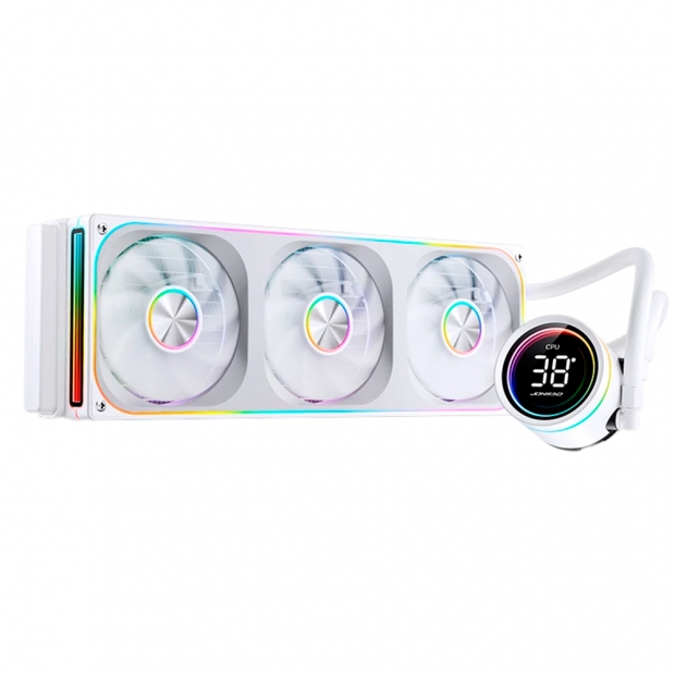Anúncio: COOLER WATER JONSBO TH-360 ARGB TELA DIGI WHITE *G 360MM 3FAN
