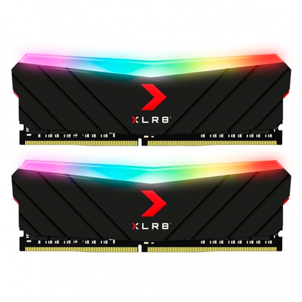 Anúncio: MEM DDR4 32GB 3600 PNY XLR8 EPIC-X RGB BLK 2X16 MD32GK2D4360018 XRGB BLACK 2.0