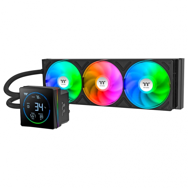 Anúncio: COOLER WATER THERMALTAKE TH360-S V3 ARGB SYNC BLK* CL-W470-PL12SW- A SEGMENT LCD