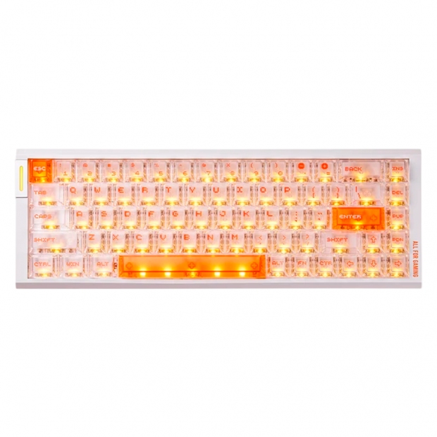 Anúncio: TECLADO ATK RS6 AIR MEC. C/ CABO USB-C 68% 8K WHIT WHITE