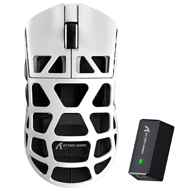 Anúncio: MOUSE ATTACK SHARK R3 WIRED+2.4G+BT+BT5.1 8K WHITE PAW3395