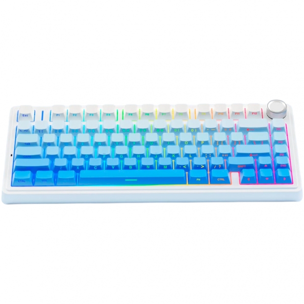 Anúncio: TECLADO AULA F75 PRO RGB MECA WIRELES C/CABO 290645 USA WHITE GRADIENT BLUE