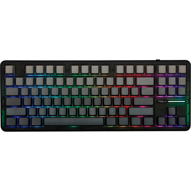Anúncio: TECLADO AULA F87 PRO RGB MECA.WIRELESS C/CABO BLACK GRADIENT BLACK/TRANSPARENT 209715
