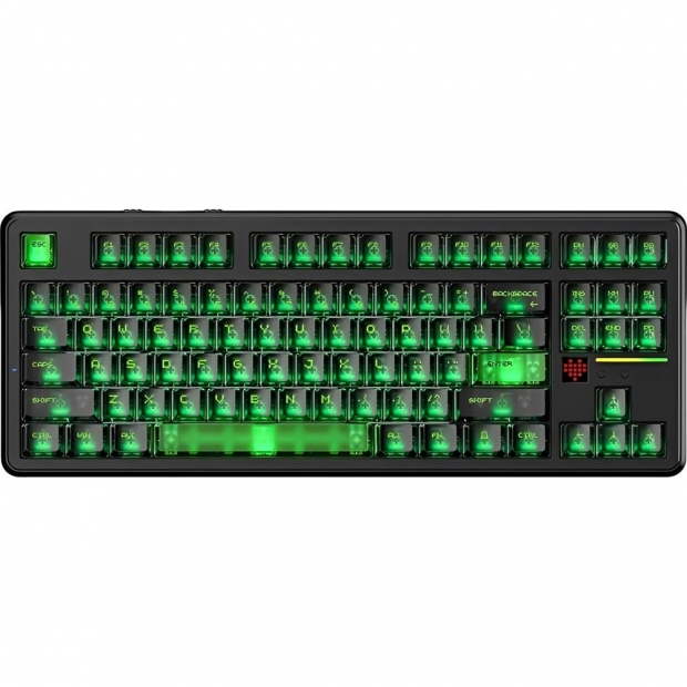 Anúncio: TEC ATTACK X87 ULTRA MEC. RGB WIRED+2.4G+BT SHADOW SHADOW JADE MEGALODON SWIT