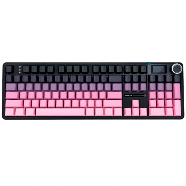 Anúncio: TECLADO AULA MEC. WIND F108 PRO S/FIO GRADIENT PIN PINK+GRAY 1301