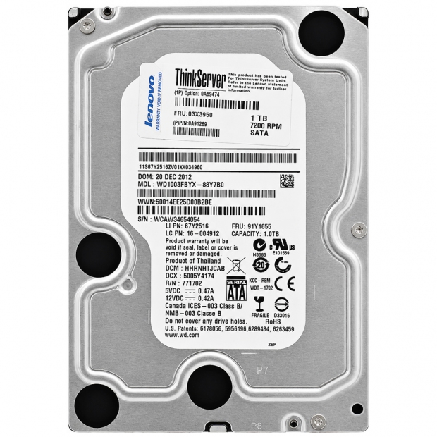 Anúncio: HD  1TB WD WD1003FBYX 7200RPM PULL S/G 3.5" SEM GARANTIA